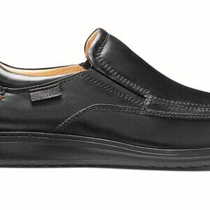 Olema Mens WIDE Black Leather Loafer (worn for one hour)